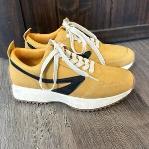 Mustard and Black Women's Dolce Vita Sneakers